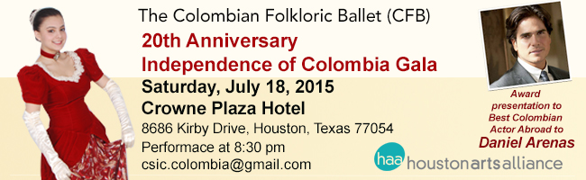The Colombian Folkloric Ballet 20th Anniversary of Miss Colombia International Gala Houston 2015